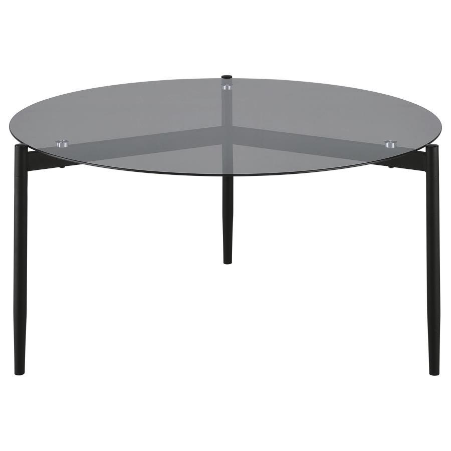 Rosalie - Round Smoked Glass Top Table
