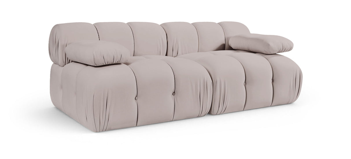 Orin - Velvet Performance Fabric Upholstered 2 Piece Modular Sofa