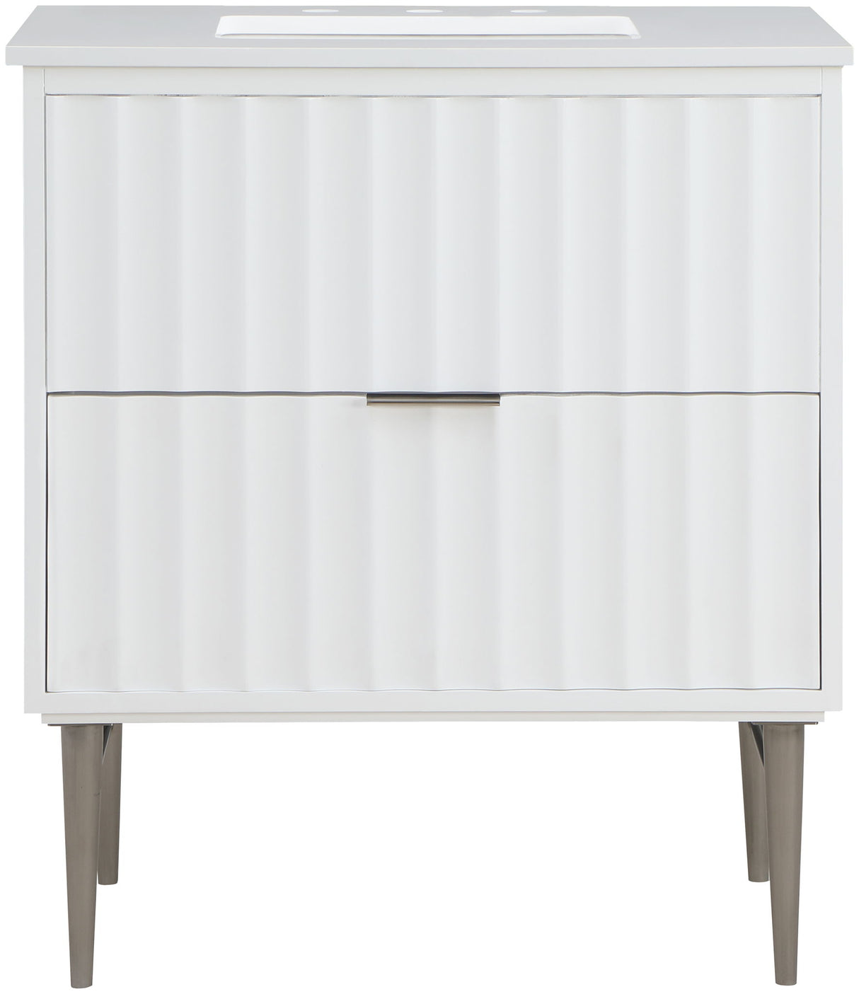 Modernist - Bathroom Vanity With Chrome Legs