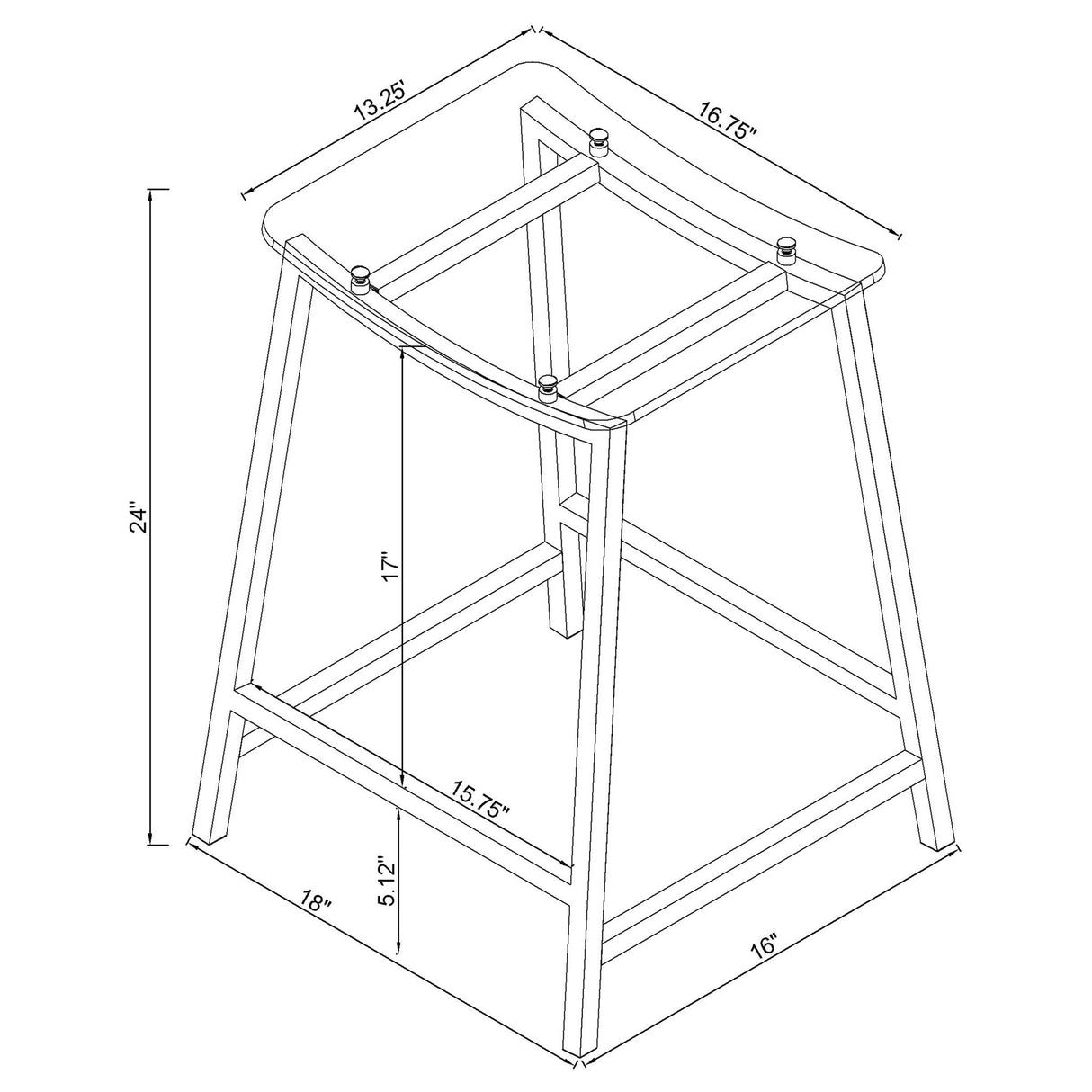 Staten - Backless Stool (Set of 2)