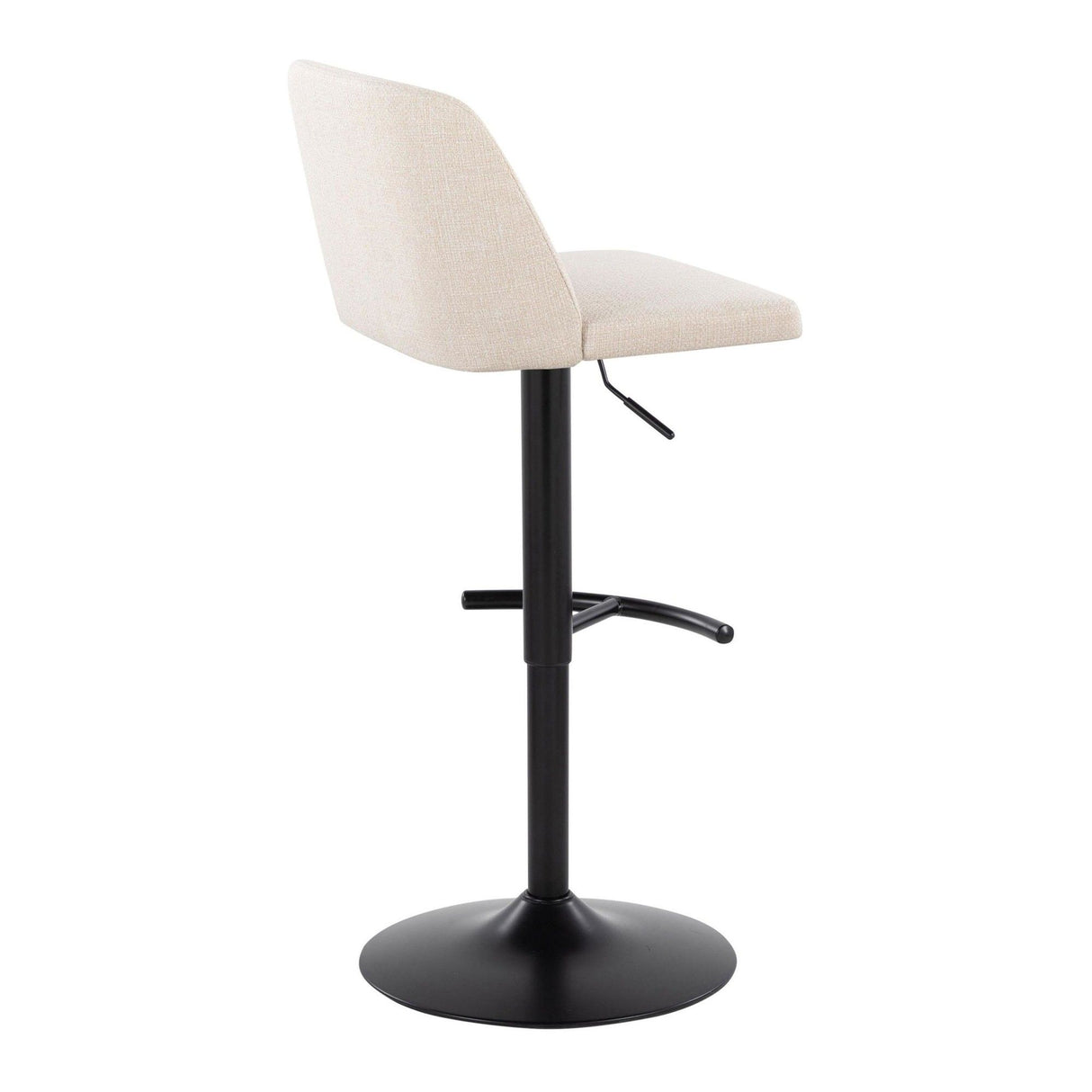 Toriano - Adjustable Barstool (Set of 2) - Black Base