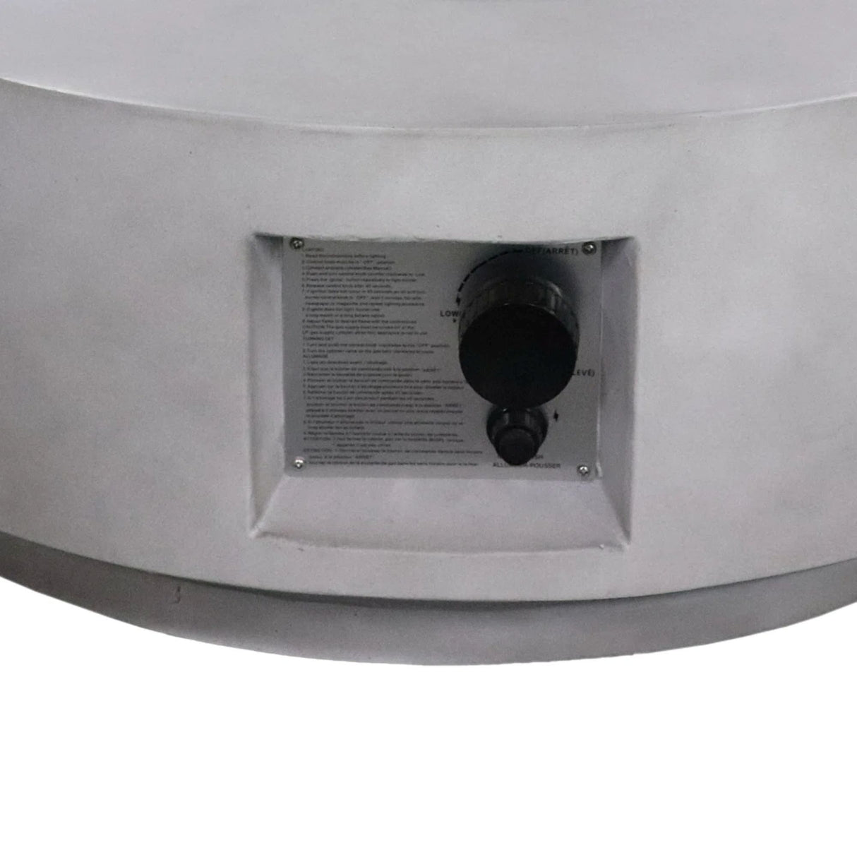 Reinforced - Propane Gas Outdoor Fire Pit Table With Lid