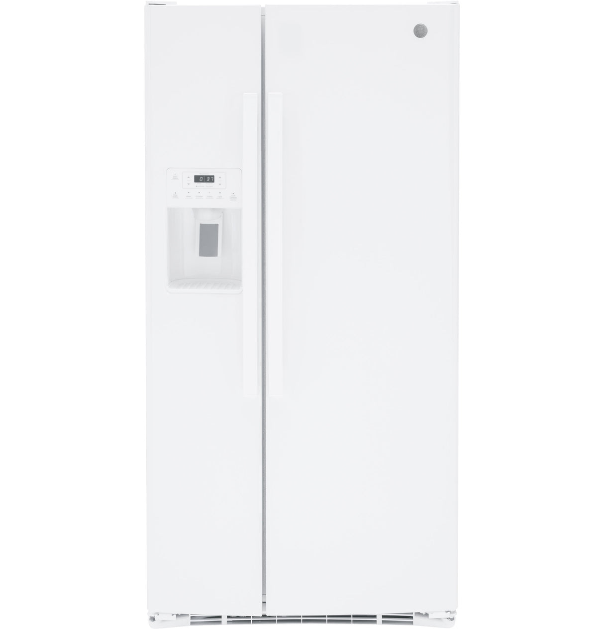 GE GSE23GGPWW - 33 in. 23.0 cu. ft. Energy Star Side-by-Side Refrigerator with External Ice & Water Dispenser - White