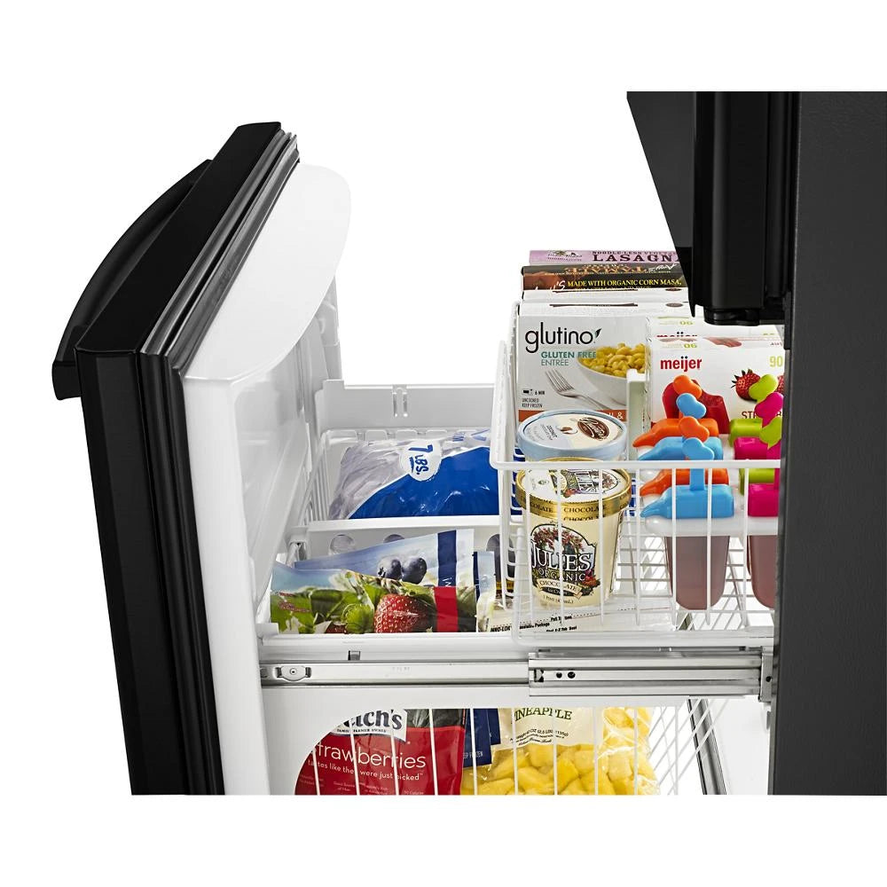 33-inch Wide Bottom-Freezer Refrigerator with EasyFreezer(TM) Pull-Out Drawer - 22 cu. ft. Capacity - (ABB2224BRB)