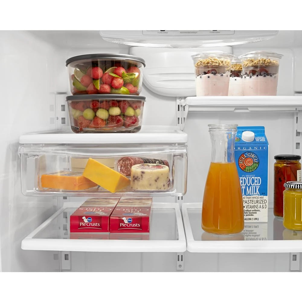 33-inch Wide Bottom-Freezer Refrigerator with EasyFreezer(TM) Pull-Out Drawer - 22 cu. ft. Capacity - (ABB2224BRM)