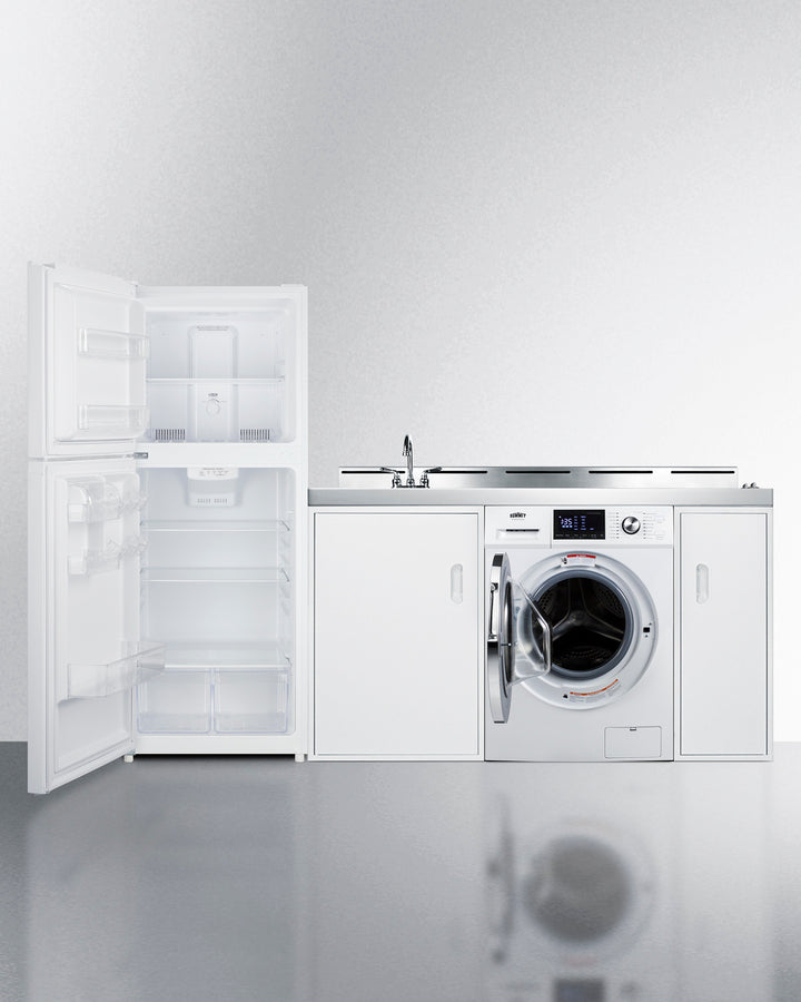 83" Wide All-in-one Kitchenette With Washer/dryer Combo - (ACKSPWD82)