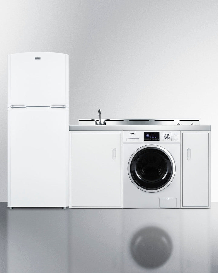 86" Wide All-in-one Kitchenette With Washer/dryer Combo - (ACKSPWD861G)
