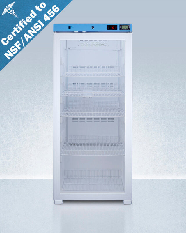 24" Wide Upright Medical Refrigerator, Certified to NSF/ANSI 456 Vaccine Storage Standard - (ACR1012GNSF456LHD)