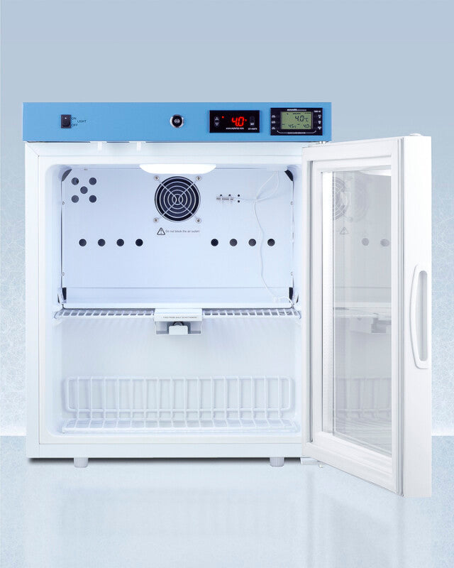 19" Wide Compact Medical Refrigerator, Certified to NSF/ANSI 456 Vaccine Storage Standard - (ACR162GNSF456)
