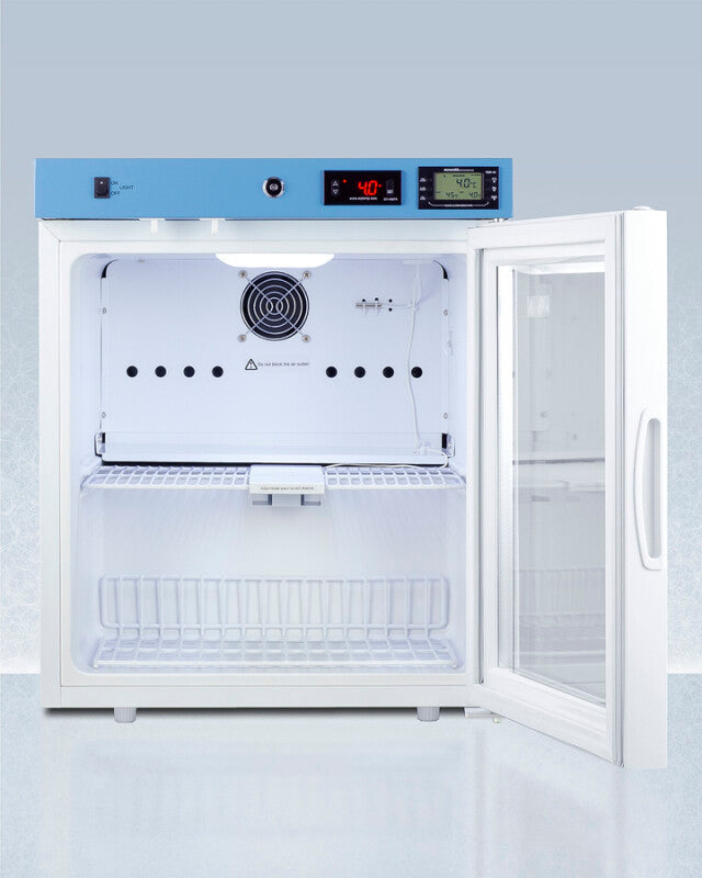 19" Wide Compact Medical Refrigerator, Certified to NSF/ANSI 456 Vaccine Storage Standard - (ACR22GNSF456)
