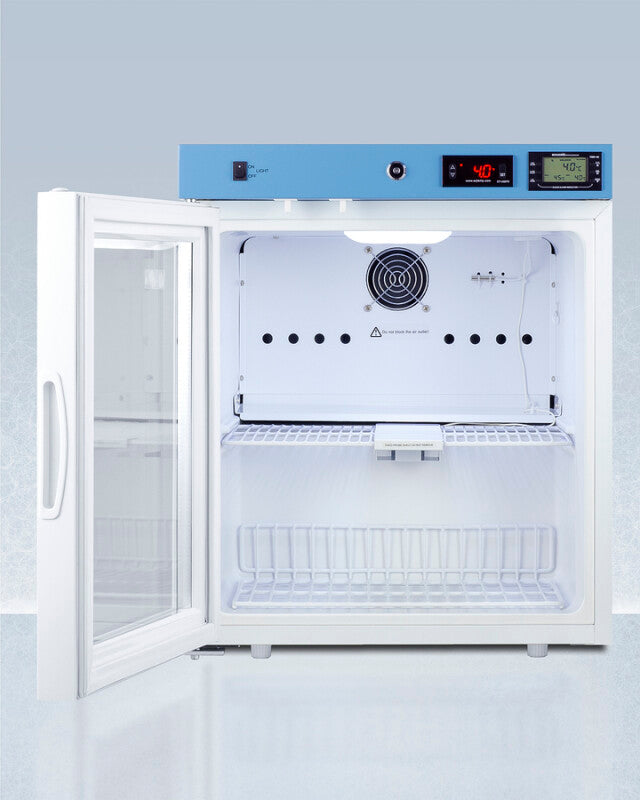 19" Wide Compact Medical Refrigerator, Certified to NSF/ANSI 456 Vaccine Storage Standard - (ACR22GNSF456LHD)