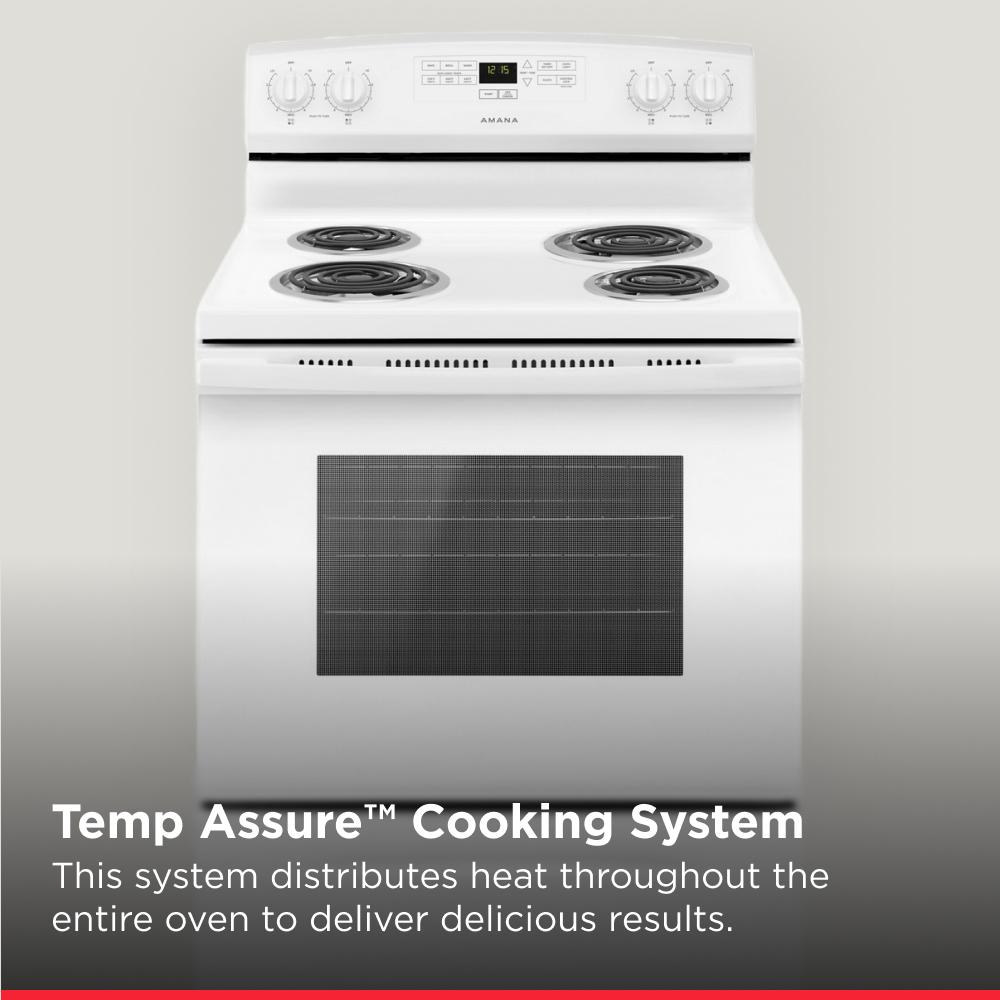 30-inch Amana(R) Electric Range with Bake Assist Temps - (ACR4303MFW) - AMANA