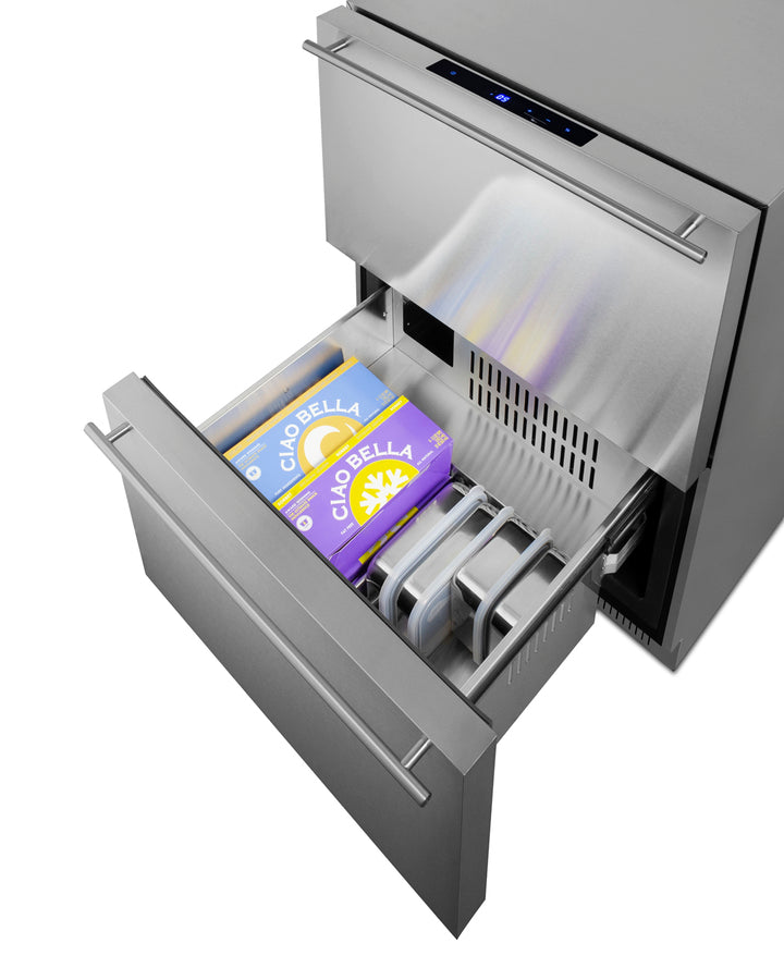 24" Wide 2-drawer All-freezer, ADA Compliant - (ADFD243CSS)