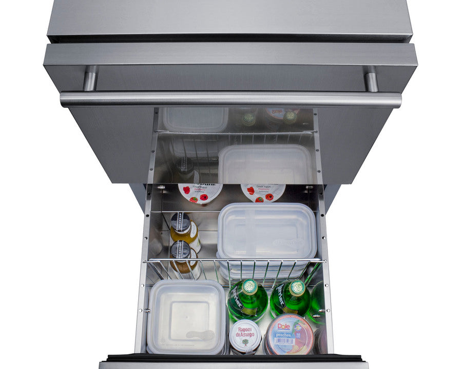 18" Wide 2-drawer All-refrigerator, ADA Compliant (panels Not Included) - (ADRD18PNR)