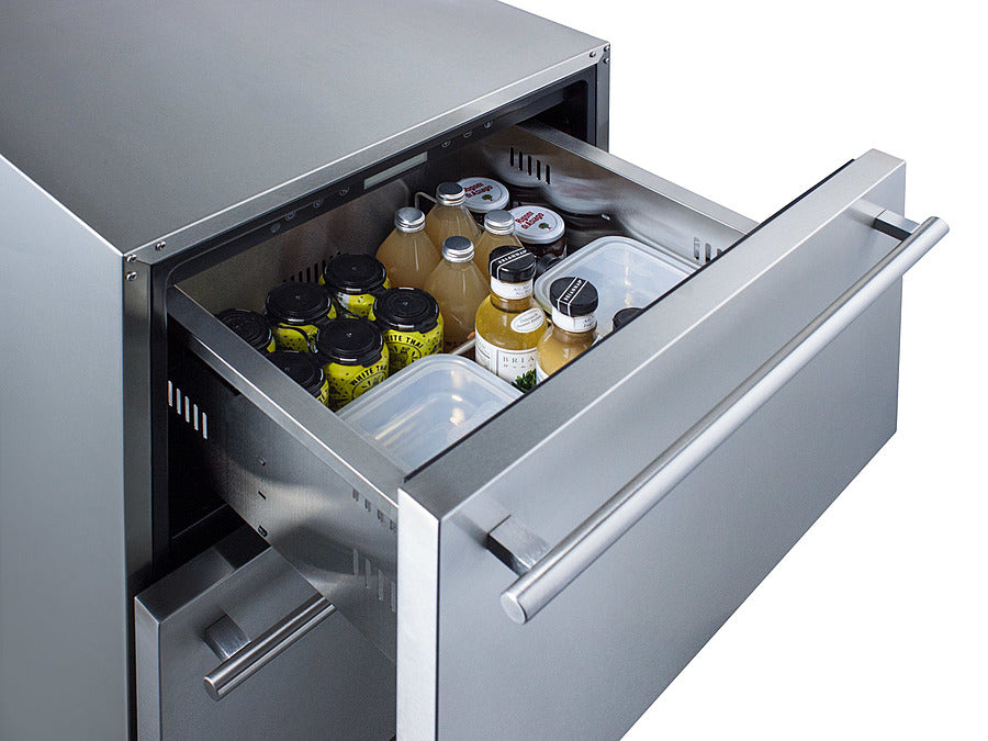 24" Wide 2-drawer All-refrigerator, ADA Compliant - (ADRD24) - SUMMIT