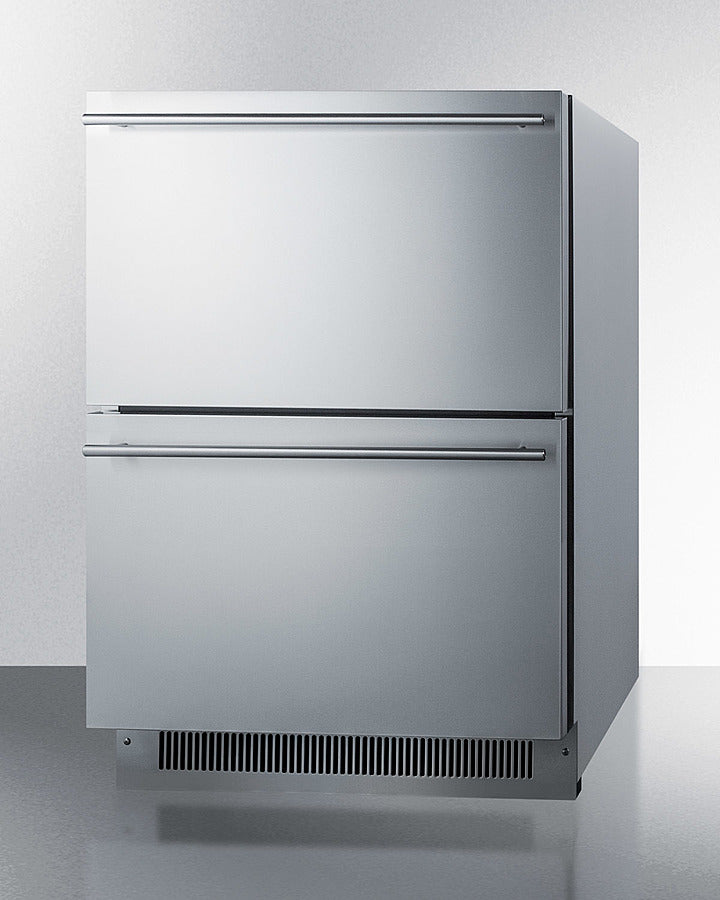 24" Wide 2-drawer All-refrigerator, ADA Compliant - (ADRD24) - SUMMIT
