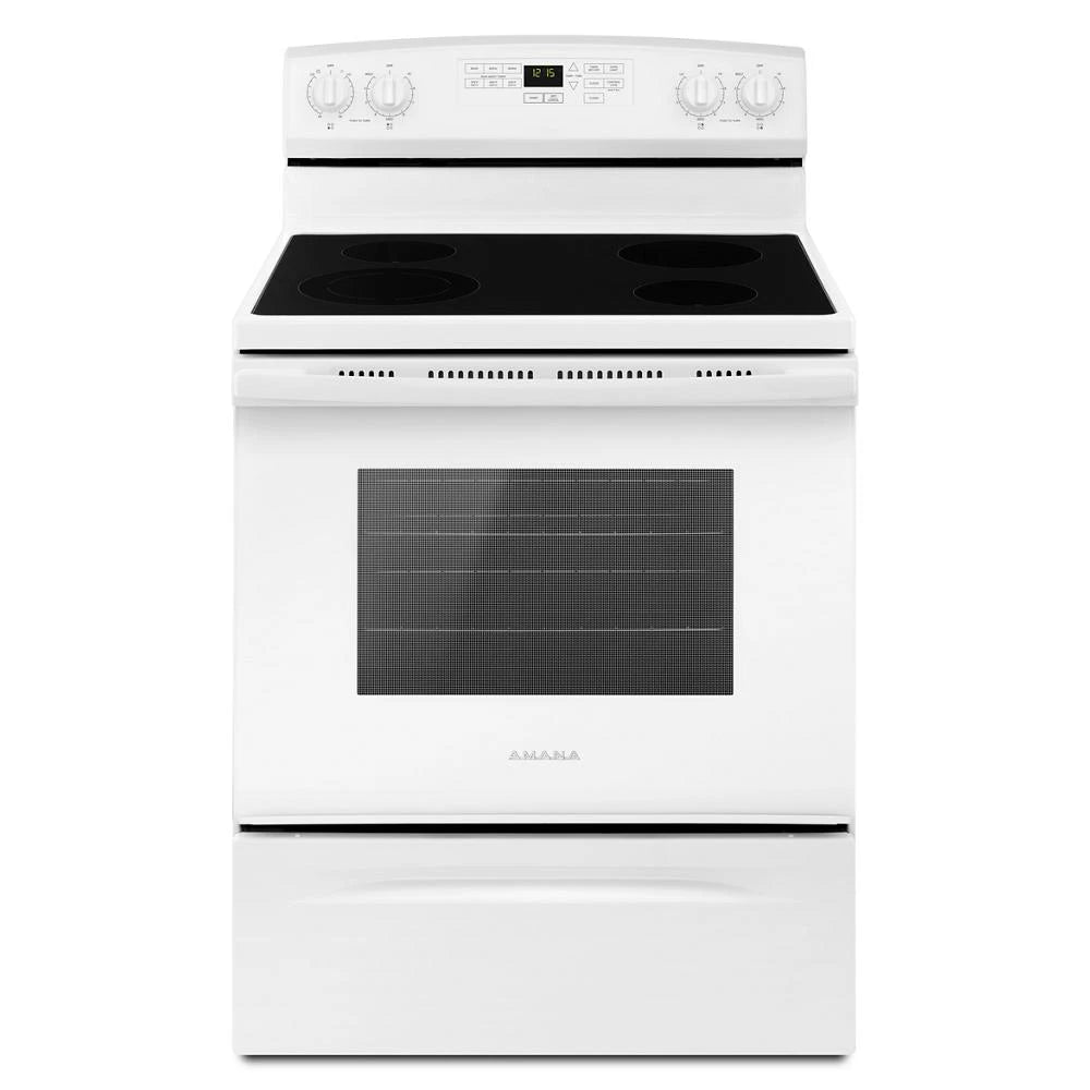30-inch Amana(R) Electric Range with Extra-Large Oven Window - (AER6603SFW)