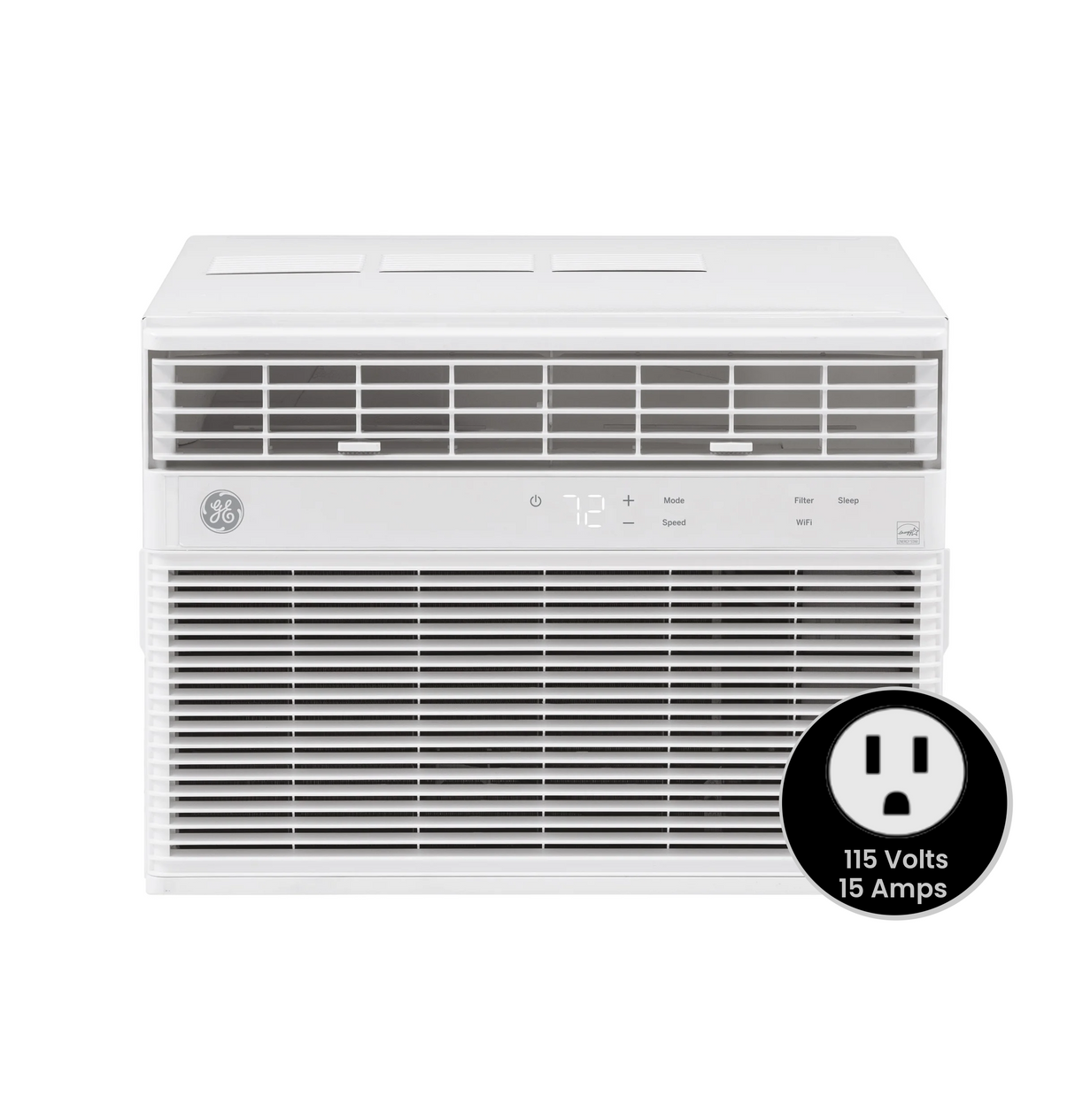GE(R) ENERGY STAR(R) 8,000 BTU Smart Electronic Window Air Conditioner for Medium Rooms up to 350 sq. ft. - (AHEK08AC)
