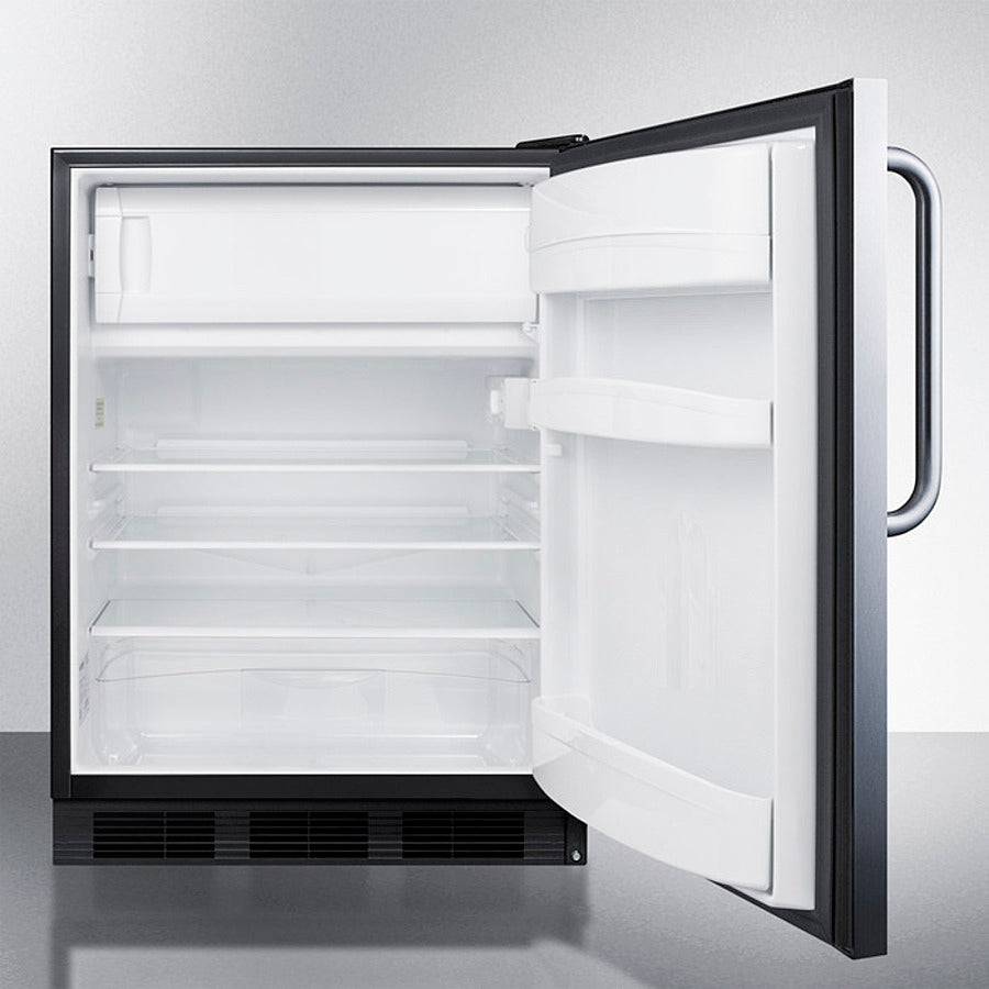 24" Wide Built-in Refrigerator-freezer, ADA Compliant - (AL652BKBISSTB)