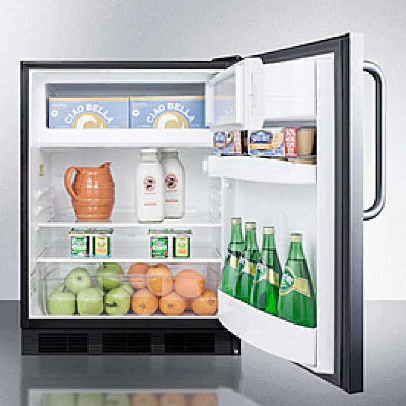 24" Wide Built-in Refrigerator-freezer, ADA Compliant - (AL652BKBISSTB)