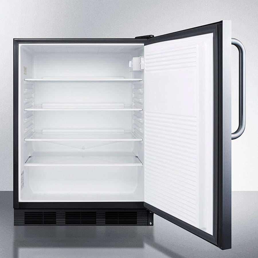 24" Wide All-refrigerator, ADA Compliant - (AL752BKSSTB)