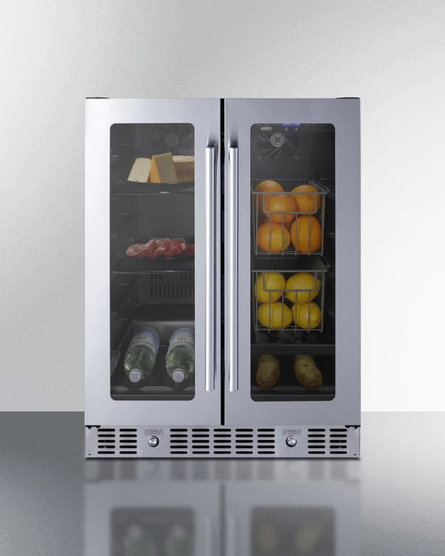 24" Built-in Dual-zone Produce Refrigerator, ADA Compliant - (ALFD24WBVPANTRY)