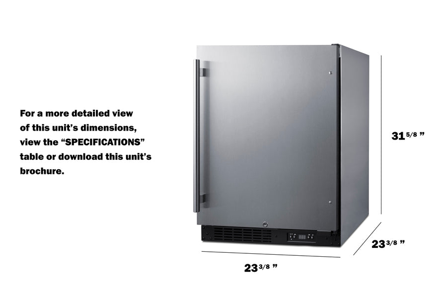 24" Wide Built-in All-freezer, ADA Compliant - (ALFZ51CSS)