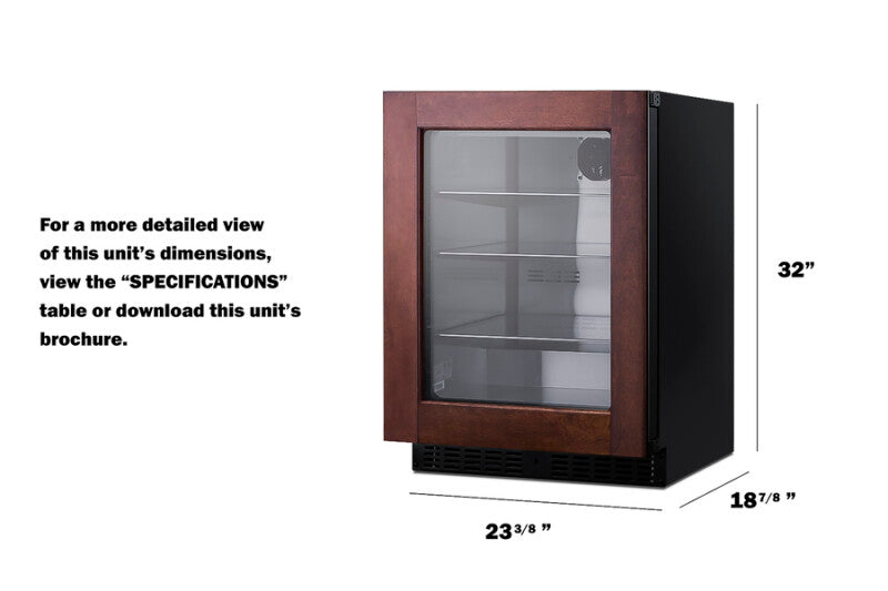 24" Wide Built-In Beverage Center, ADA Compliant (Panel Not Included) - (ASDG2411PNR)