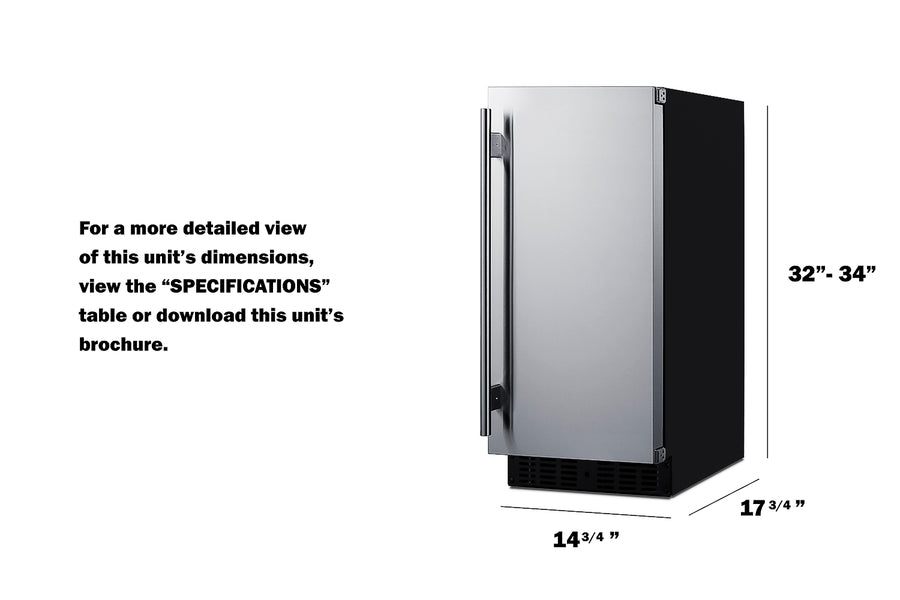 15" Wide Built-in All-refrigerator, ADA Compliant - (ASDS1523)