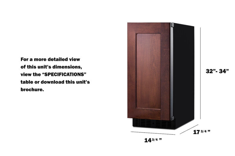 15" Wide Built-In All-Refrigerator, ADA Compliant - (ASDS1523IF)