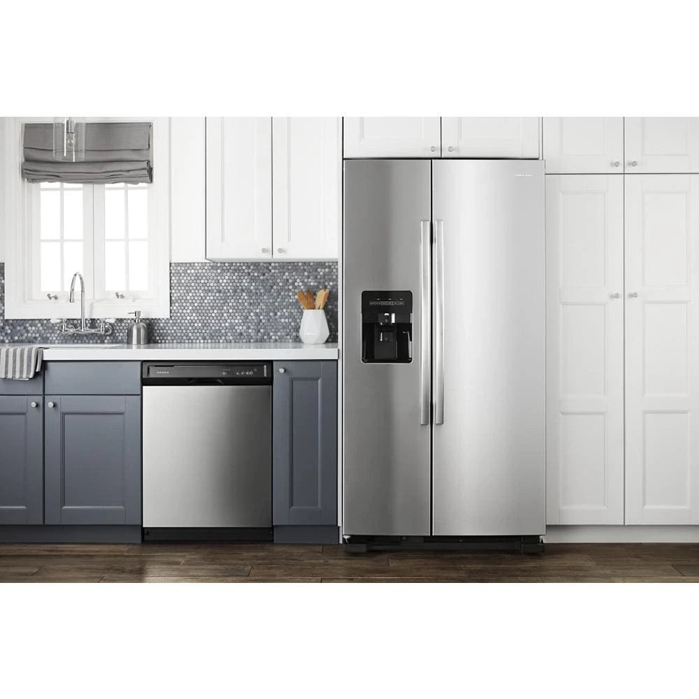 33-inch Side-by-Side Refrigerator with Dual Pad External Ice and Water Dispenser - (ASI2175GRS)