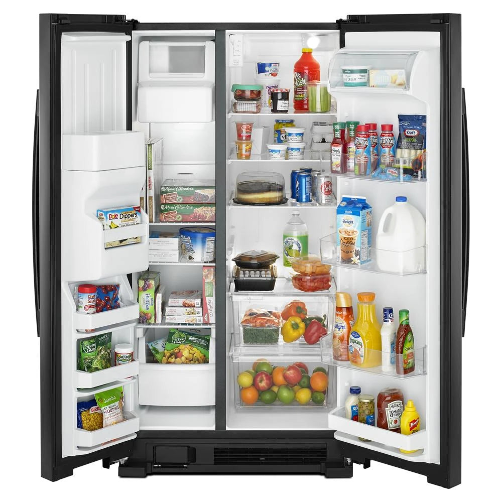 36-inch Side-by-Side Refrigerator with Dual Pad External Ice and Water Dispenser - (ASI2575GRB)