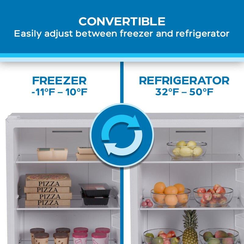 MAXX Insulation Garage Ready 17 cu. ft. Frost Free Convertible Upright Freezer/Refrigerator E-STAR - (AV170VFLJM0W) - AVANTI
