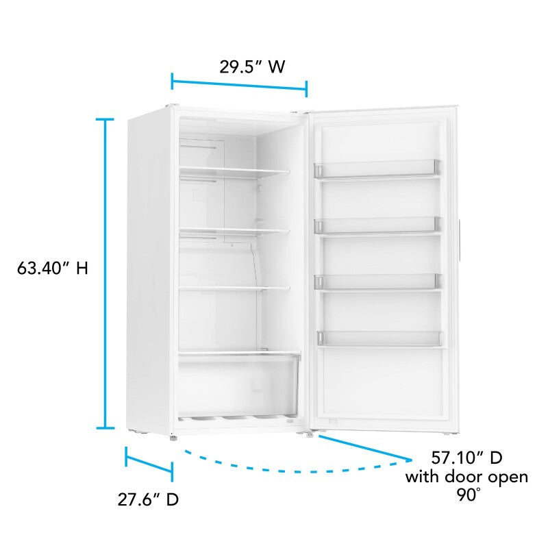 MAXX Insulation Garage Ready 17 cu. ft. Frost Free Convertible Upright Freezer/Refrigerator E-STAR - (AV170VFLJM0W) - AVANTI