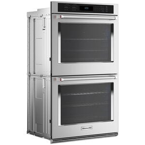 KitchenAid KOED527PSS 27 in. 8.7 cu. ft. Double Electric Wall Oven - alternate angle 1 | Varouj Appliances