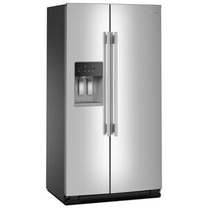 KitchenAid KRSC536RPS 36" 20.8 cu. ft. Counter Depth Side-by-Side Refrigerator with Ice & Water Dispenser - Fingerprint Resistant Stainless Steel