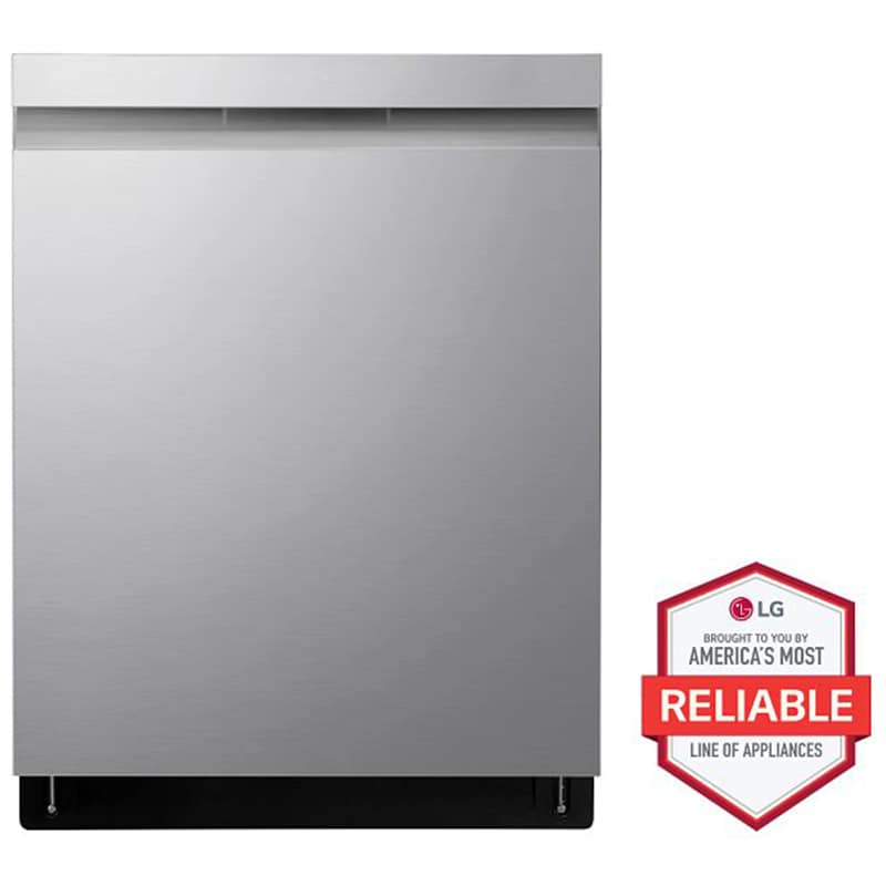 LG LDP6810SS 24 in. Top Control Smart Dishwasher with 44 dBa Sound Level, 3rd-Rack, Dynamic Dry & Pocket - PrintProof Stainless Steel