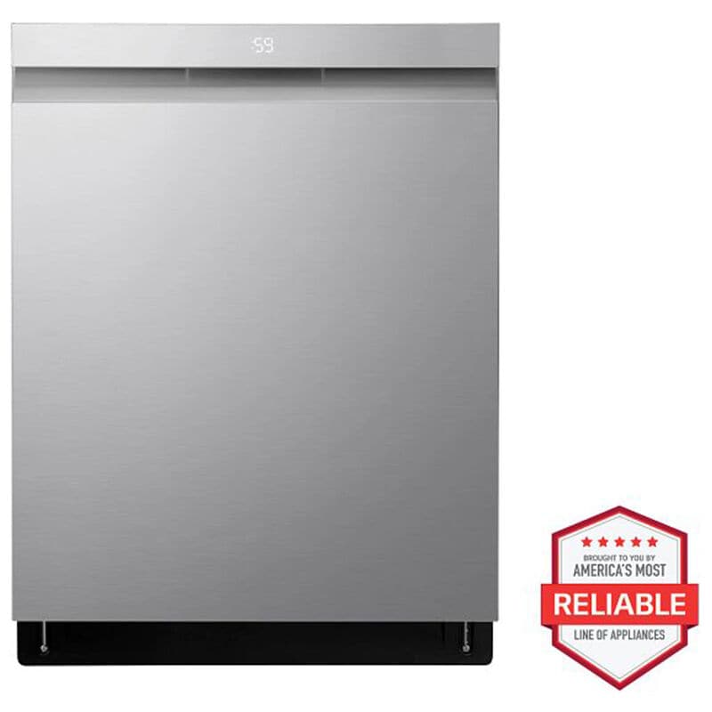 LG LDPH7972S 24 in. Top Control Smart Dishwasher with 42 dBa Sound Level, 3rd-Rack, Dynamic Heat Dry & Pocket - PrintProof Stainless Steel