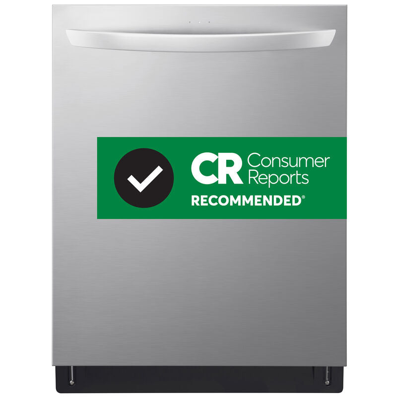 LG LDTH5554S 24 in. Top Control Smart Dishwasher with 46 dBa Sound Level & 3rd-Rack - PrintProof Stainless Steel