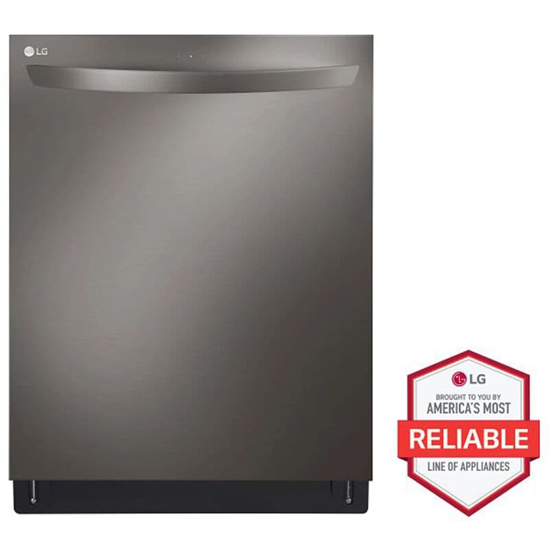 LG LDTS5552D 24 in. Top Control Smart Dishwasher with 46 dBa Sound Level & Dynamic Dry - Black Stainless