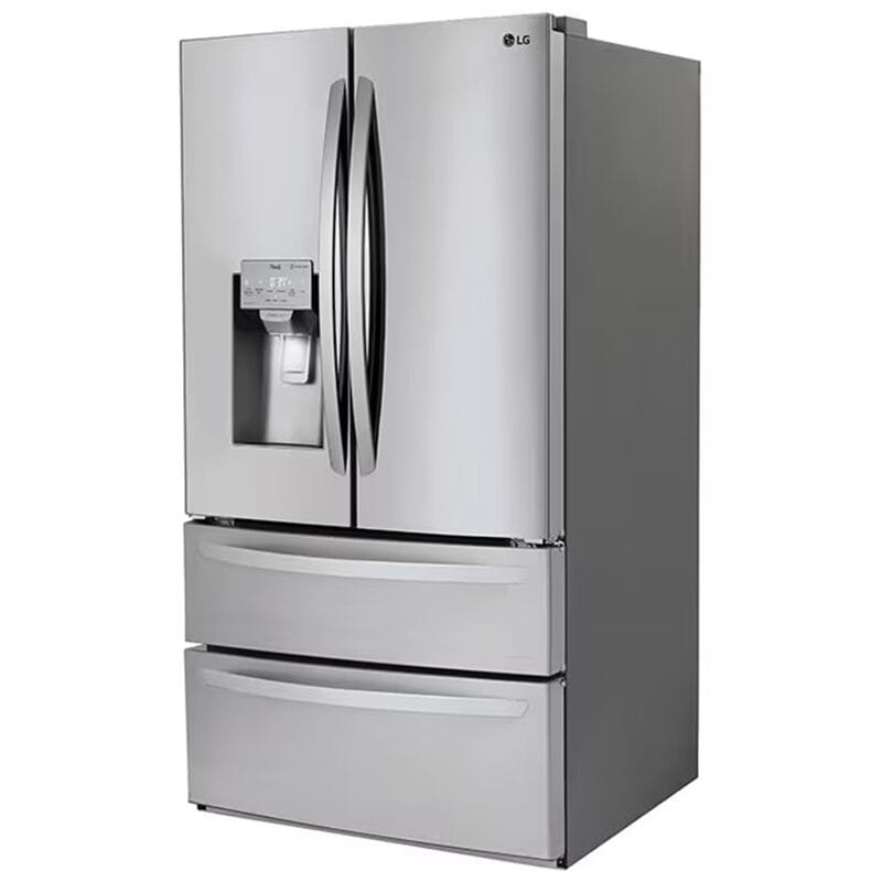 LG LMXS28626S 36 in. 27.8 cu. ft. Smart 4-Door French Door Refrigerator with Ice & Water Dispenser - Stainless Steel