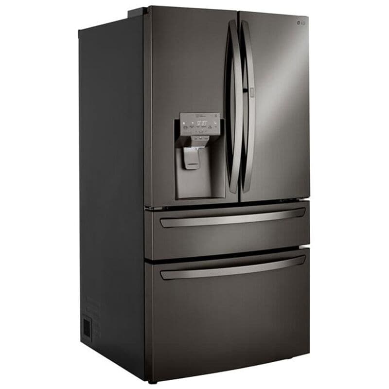 LG LRMDS3006D 36 in. 29.5 cu. ft. Smart 4-Door French Door Refrigerator with External Ice & Water Dispenser- Black Stainless Steel