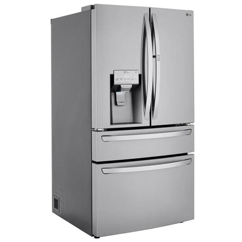 LG LRMDS3006S 36 in. 29.5 cu. ft. Smart 4-Door French Door Refrigerator with Ice & Water Dispenser - PrintProof Stainless Steel