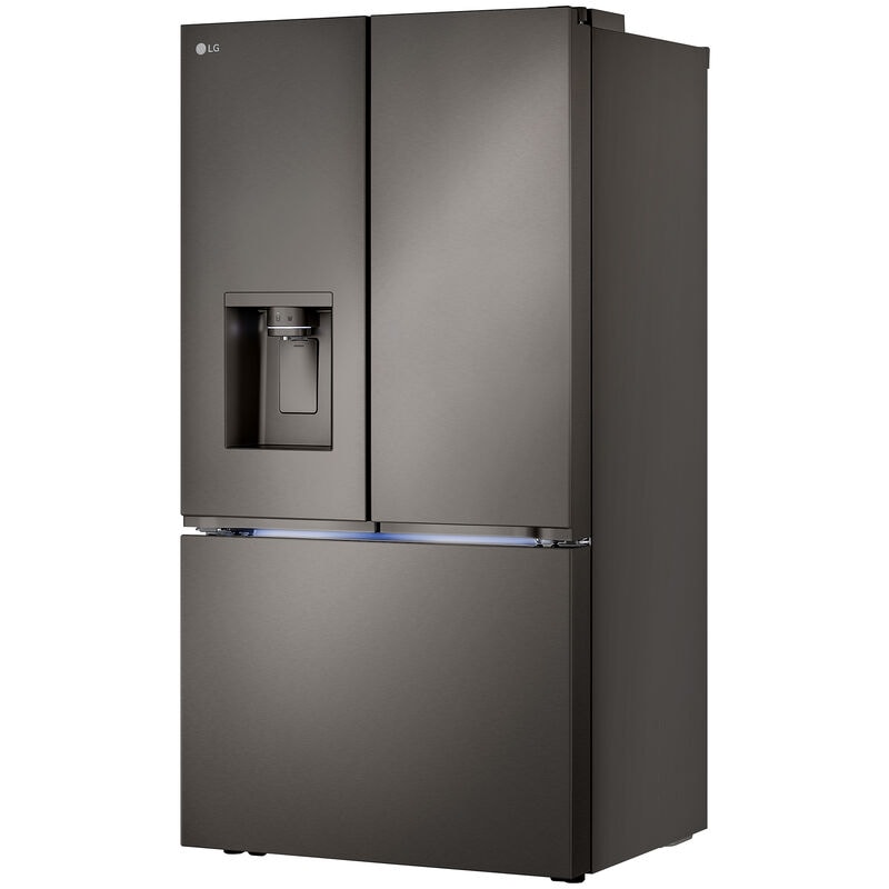 LG LRYXC2606D 36 in. 25.5 cu. ft. Smart Counter Depth French Door Refrigerator with Ice & Water Dispenser - PrintProof Black Stainless Steel