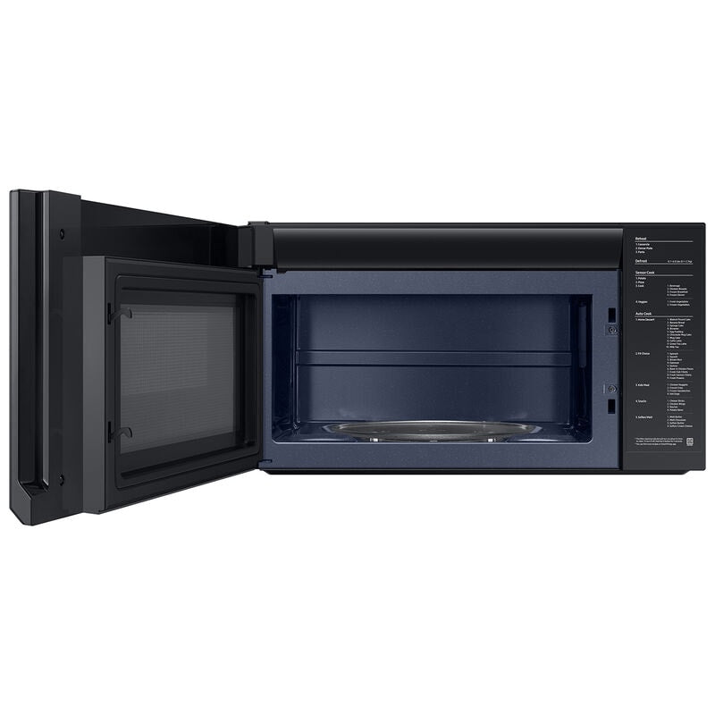 Samsung ME21DG6300MT 30 in. 2.1 cu. ft. 1000W Smart Over-the-Range Microwave with 400 CFM & Sensor Cooking - Matte Black Steel