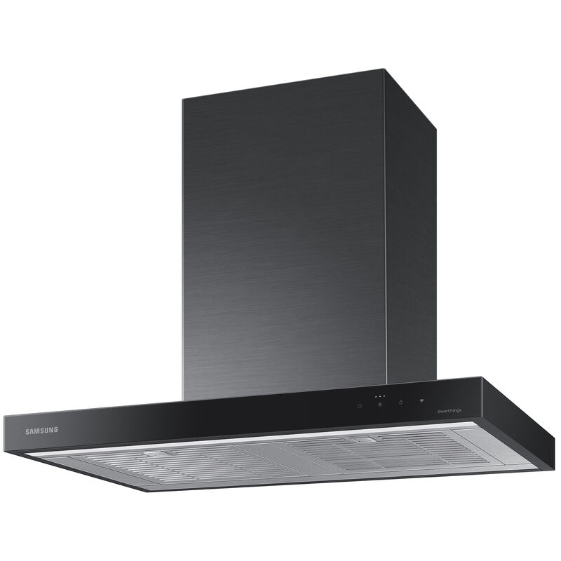 Samsung NK30CB600W33 30 in. Smart Convertible Chimney Style Range Hood with 630 CFM, 4 Fan Speeds & 1 LED Light - Deep Charcoal