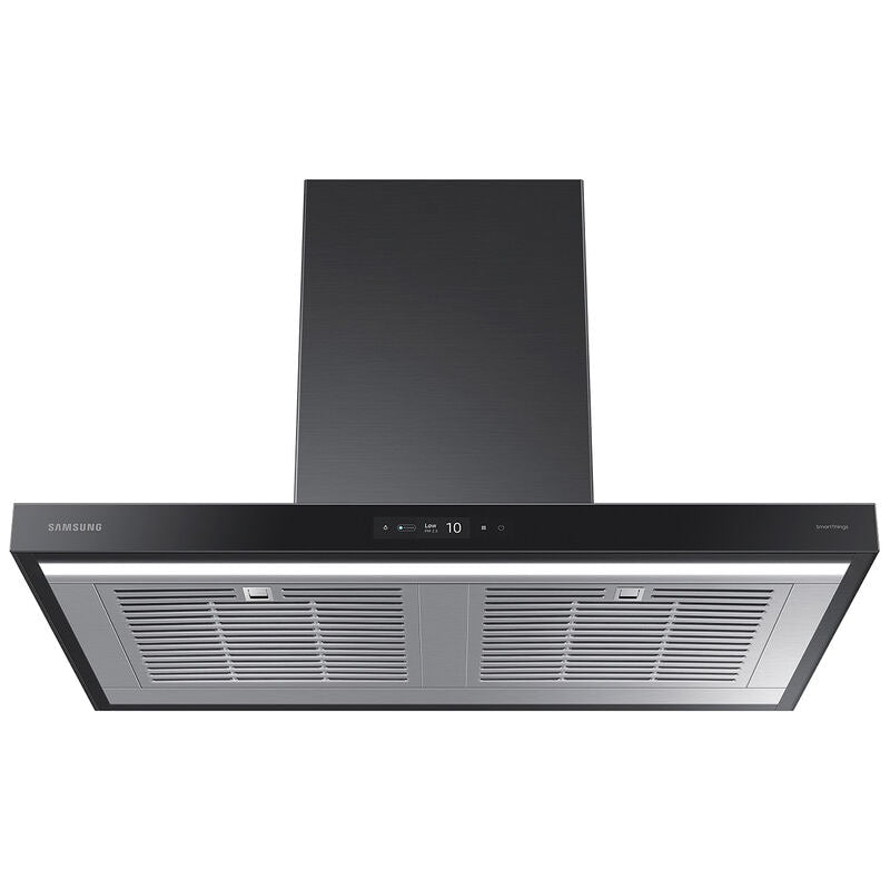 Samsung NK36CB700W33 36 in. Smart Convertible Chimney Style Range Hood with 630 CFM, 4 Fan Speeds & 1 LED Light - Deep Charcoal