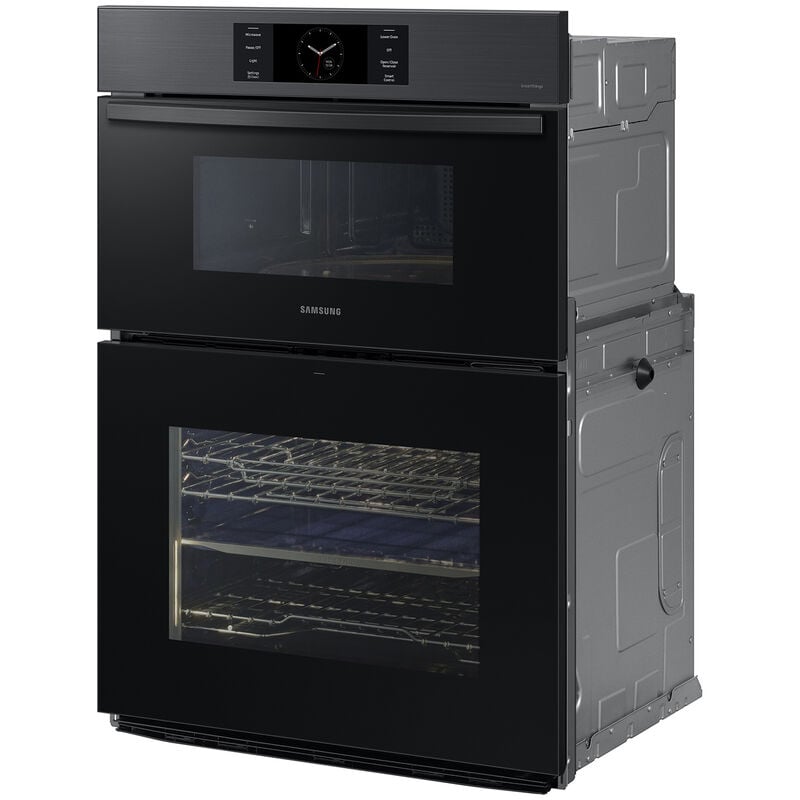 Samsung NQ70CG700DMT Bespoke 30 in. 7.0 cu. ft. Smart Speed/Steam Electric Microwave/Wall Oven Combo with Dual Convection & Sensor Cooking - Matte Black