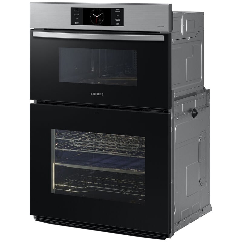 Samsung NQ70CG700DSR Bespoke 30 in. 7 cu. ft. Smart Speed/ Steam Electric Microwave/Wall Oven Combo with Dual Convection & Sensor Cooking - Stainless Steel