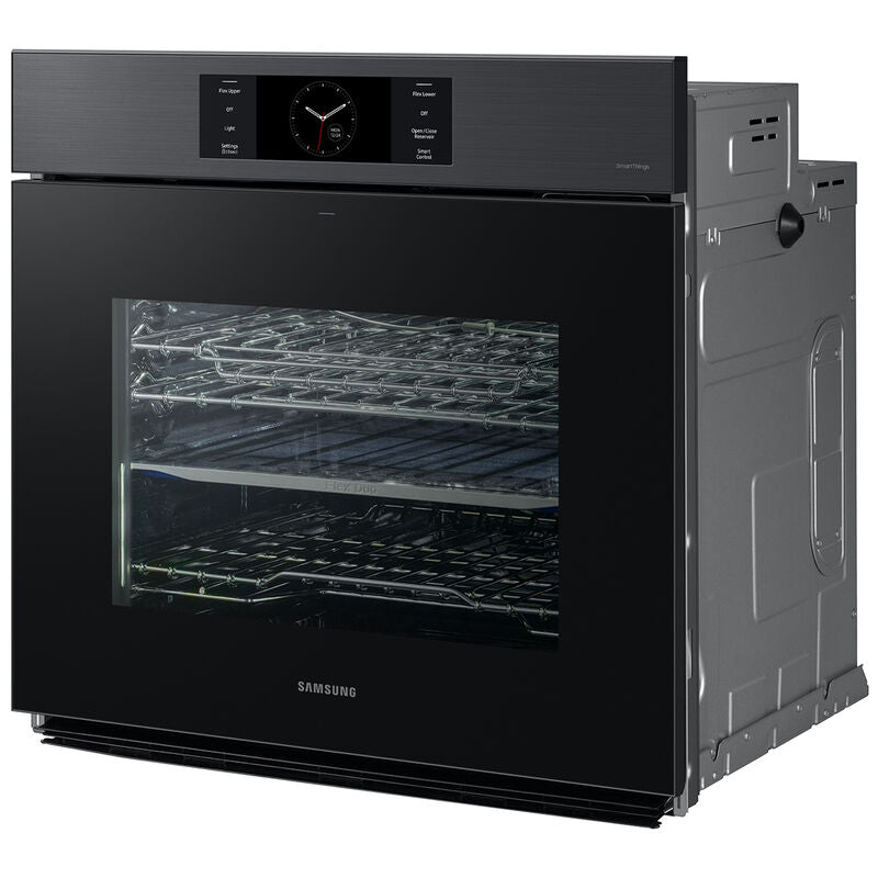 Samsung NV51CG700SMT Bespoke 30 in. 5.1 cu. ft. Smart Steam Electric Single Wall Oven with Dual Convection - Matte Black